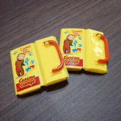 スケーター ベビー ドリンクホルダー 紙パック用 おさるのジョージ 双子／2個