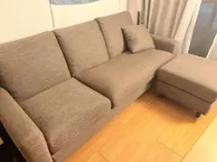 ニトリ 布張りカウチソファ ダークモカCA2 DR-DMO