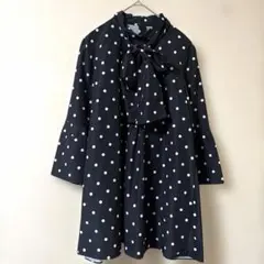 CELFORD セルフォード　ビックリボンブラウス　2way ドット 黒のサムネイル