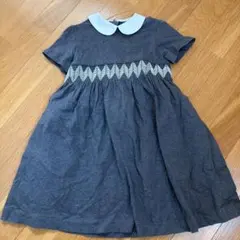 【美品 傷や汚れなし】 マムエモア ワンピース グレー 幼稚園受験　95 美品 傷や汚れなし】 マムエモア ワンピース グレー 幼稚園受験 95