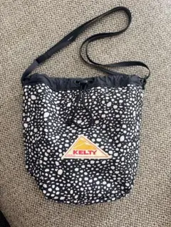 KELTY 巾着ショルダー ブラックダルメシアン〖美品〗