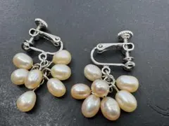 M6160 淡水真珠　イヤリング　ヴィンテージ アクセサリー