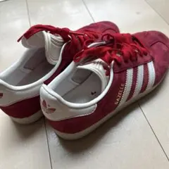 adidas Gazelle レッド/ホワイト US5.5