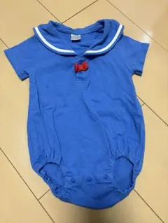 ドナルドダックロンパース 青