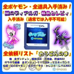 【DS ソフト】ポケモン 時の探検隊（ソフトのみ）全ポケモン・全道具入手済み！