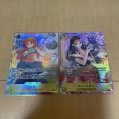 ワンピースカード　ヒロインズエディション　SRパラレル　ナミ　ロビン