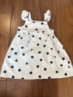 水玉模様ノースリーブワンピース　ZARA 80 90