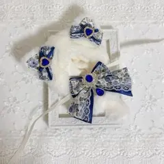 ネイビー(花柄) ぬいぐるみ服 着ぐるみ