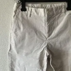 無印良品　新品未使用　白コーデュロイ スリムフィット パンツ