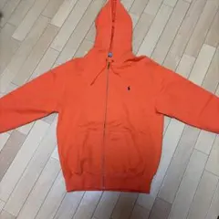 美品‼️Polo by Ralph Lauren オレンジ フルジップフーディ