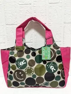 パーリーゲイツ　ナイロン素材　ラウンドバッグ