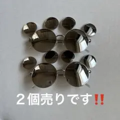 ミッキー型 ブラックサングラス 2個セット