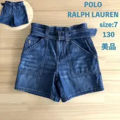 美品 ポロラルフローレン Belted Paperbag Short 130