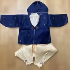 チマチョゴリ 単品チョゴリ 段入り ワッペン付き茶色 韓国製韓服 