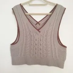 【179/WG NICOLE CLUB】ニットベスト SIZE：F
