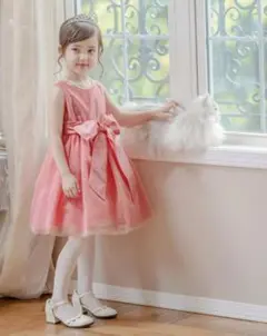 キャサリンコテージ 子供用ドレス シンプルブロッサムミニドレス ピンク 130
