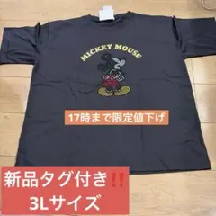 値下げ新品タグ付き‼️Disney ミッキーマウス ラインストーン Tシャツ 3Lのサムネイル