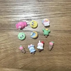カラフルデコレーションパーツ 10個セット