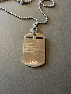 Dolce & Gabbana ドルガバ ドッグタグ ネックレス BJ0197 - メルカリ