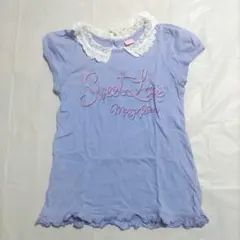 S 140cm mezzo piano メゾピアノ 半袖 チュニック レース付き