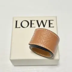 ロエベ LOEWE アナグラム レザーブレスレット タンのサムネイル
