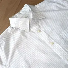 UNIQLO ストライプ柄 半袖シャツ Lサイズ（古着）