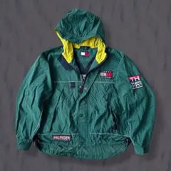 【希少】90s トミーヒルフィガー セーリングギア ナイロンジャケット 緑