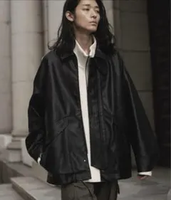 wym ARTIFICIAL GRAIN MILITARY BLOUSON