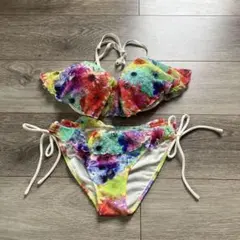 LAETITIA カラフル花柄 セパレート水着 9M