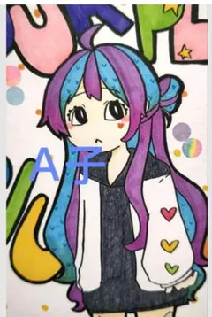 アニメ風キャラクターイラスト