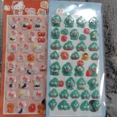 ハローキティ 立体シール 2シートセット