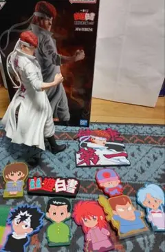 幽遊白書一番くじ　B賞　桑原　SOFVICちゅ　タオル　ラバースタンド