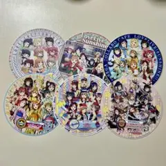 ラブライブ サンシャイン　Aqours セガコラボカフェ　コースター　6枚