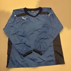 Puma 青 長袖 サッカー　ピステ