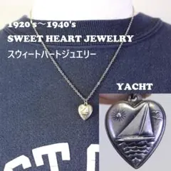 40s スウィートハートジュエリー スターリングシルバー USN ネックレス