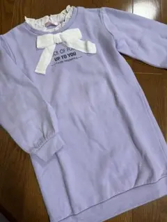 しまむら ガールズ 裏起毛トレーナー チュニック 130