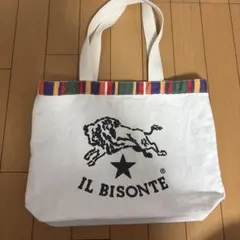 IL BISONTE キャンバストートバッグ マルチカラーラインのサムネイル