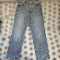 GU ハイウエストストレートジーンズ　ブルーM size