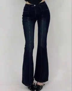 Dazy ダークブルーブーツカットデニム