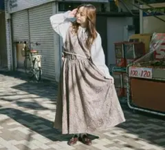 merry jenny flowerティアードジャンスカ （ブラウン） - メルカリ