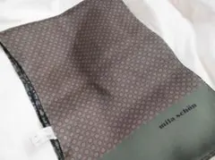 ミラ・ショーン シルクストール リバーシブル グリーン ネイビー