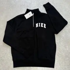 新品 未使用NIKE ハーフジップ スウェット ブラック S