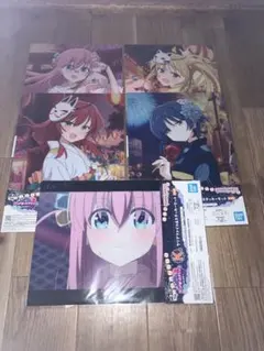 一番くじ　ぼっち・ざ・ろっく！ Ｋ賞クリアファイル＆ステッカーセット5種