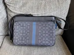 拓*轟様 COACH コーチ ショルダーバッグ ネイビー C5291