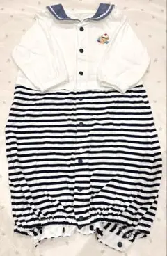 【ファミリア】セーラー襟付き2wayドレスオール