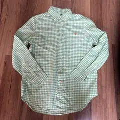 ラルフローレン チェック 綿 シャツ L