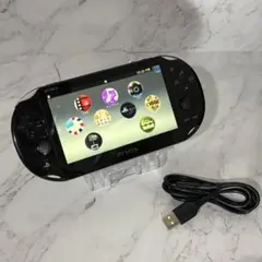 【動作品・付属品付き】 PS Vita 2000 本体 ブラック 良品 ソニー