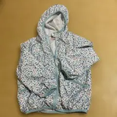 POPS LEMON ウインドブレーカー　110 花柄　フード付き　薄手