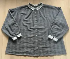 ★【Samansa Mos2】襟・袖口レースブラウス フリーサイズ★