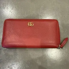 ✨付属品完備✨ グッチ 長財布 二つ折り フラップ マーモント シボ